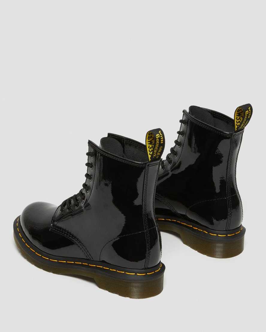 Dr Martens 1460 Patent Leather Women Patent Boots Black | 73AGQBLXF