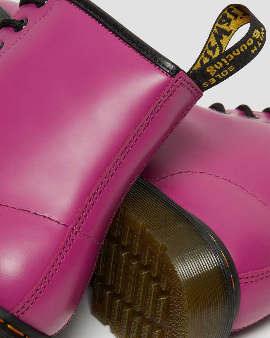 Dr Martens 1460 Smooth Leather Women Lace Up Boots Pink | 10EGCVQTJ