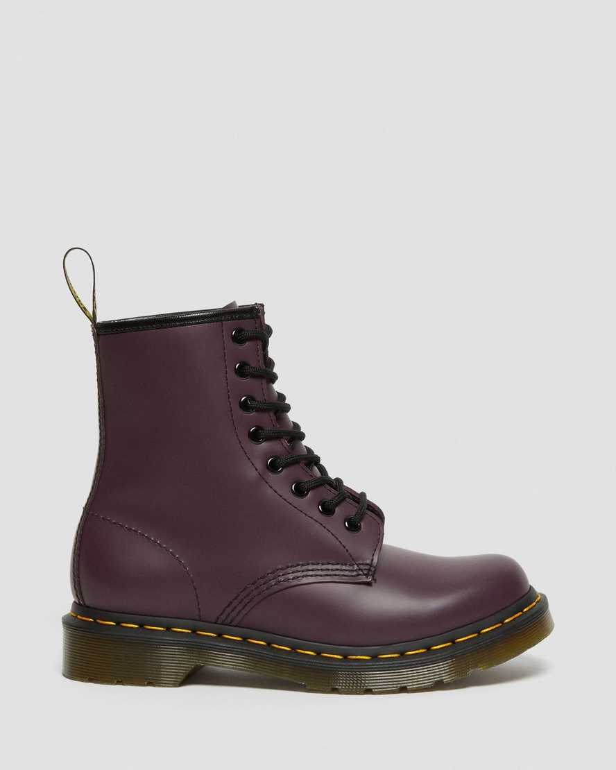 Dr Martens 1460 Smooth Leather Women Lace Up Boots Purple | 62TVXIDQN