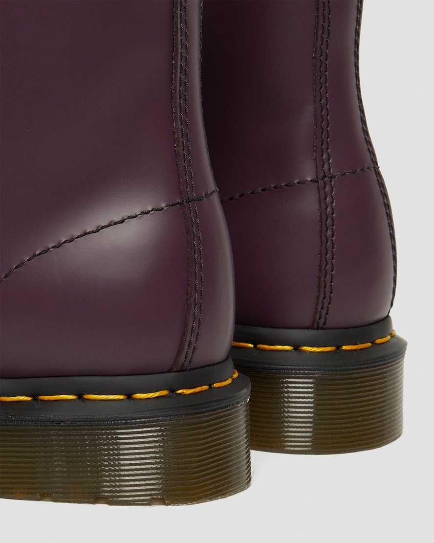 Dr Martens 1460 Smooth Leather Women Lace Up Boots Purple | 62TVXIDQN