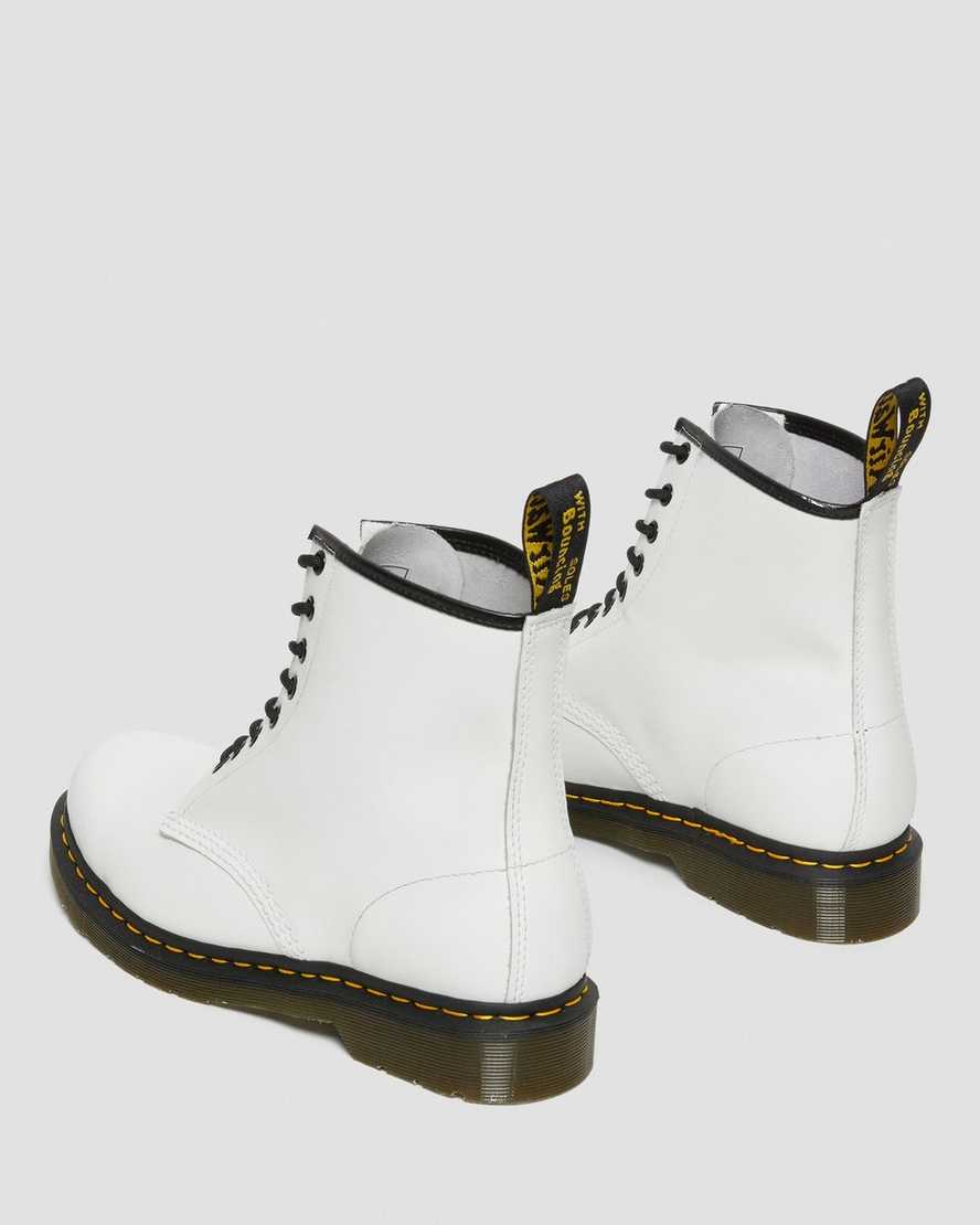 Dr Martens 1460 Smooth Leather Women Lace Up Boots White | 48UKEMRHD