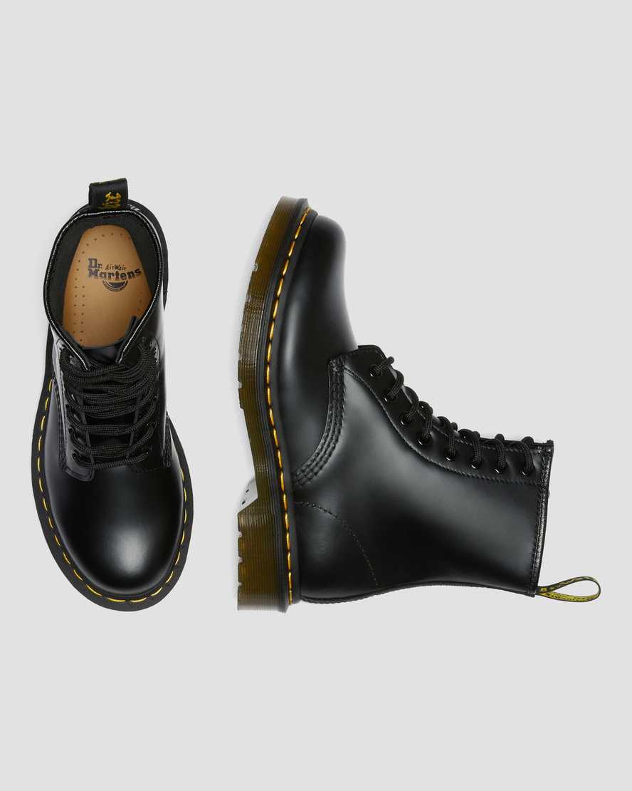 Dr Martens 1460 Smooth Leather Women Lace Up Boots Black | 71IRFZHWO