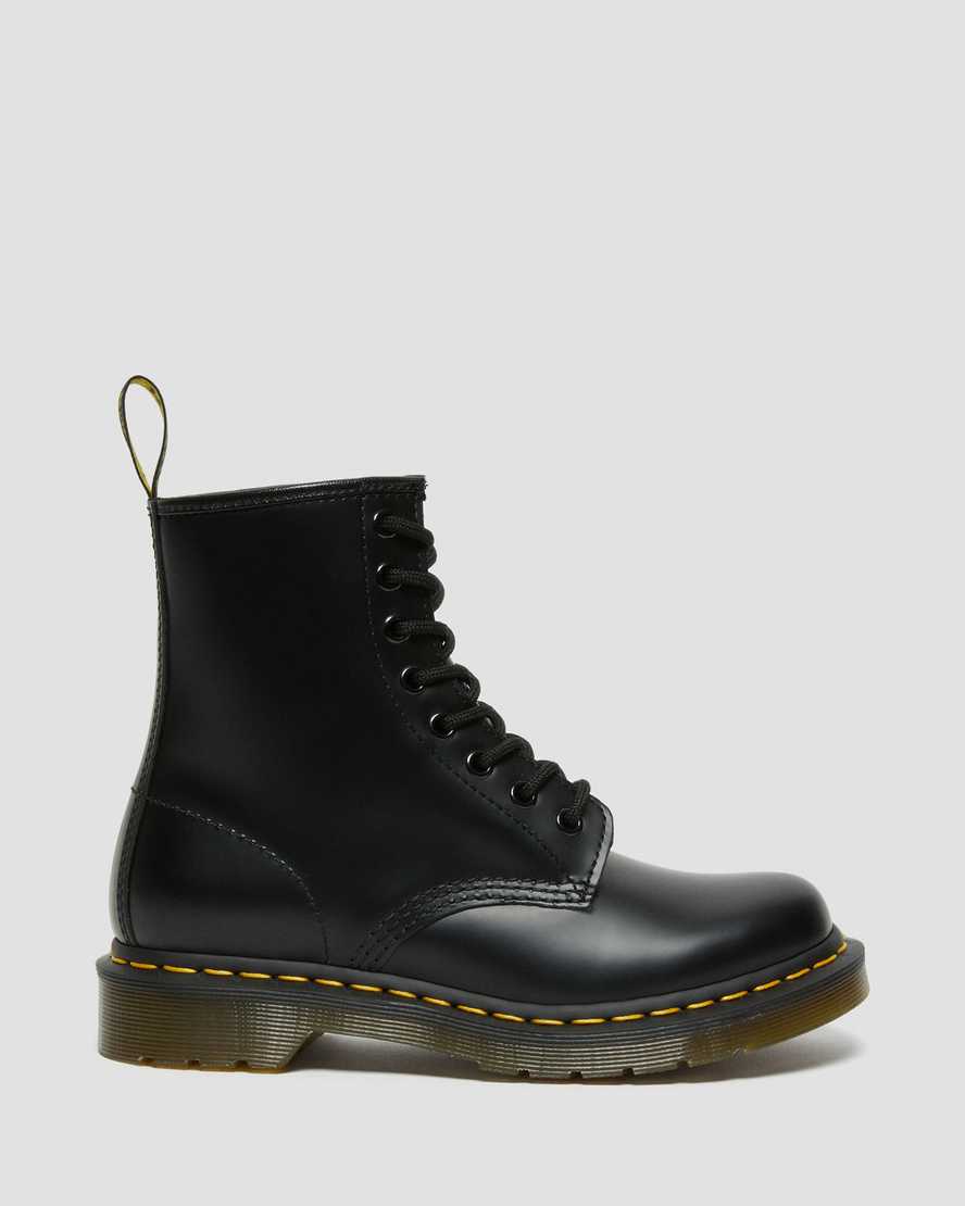 Dr Martens 1460 Smooth Leather Women Lace Up Boots Black | 71IRFZHWO