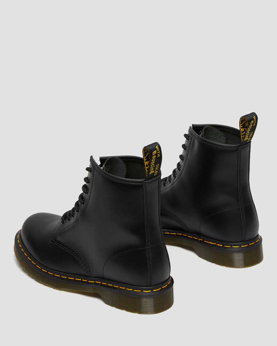 Dr Martens 1460 Smooth Leather Women Lace Up Boots Black | 93TYRWAQJ