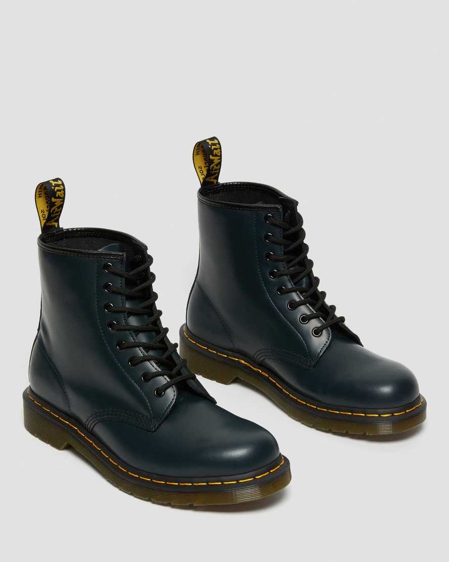 Dr Martens 1460 Smooth Leather Women Lace Up Boots Navy | 51CPBFVQG