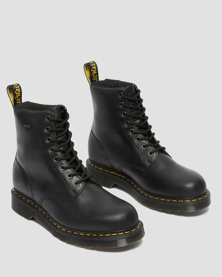 Dr Martens 1460 Waterproof Men Utility Boots Black | 85CJWPKLZ