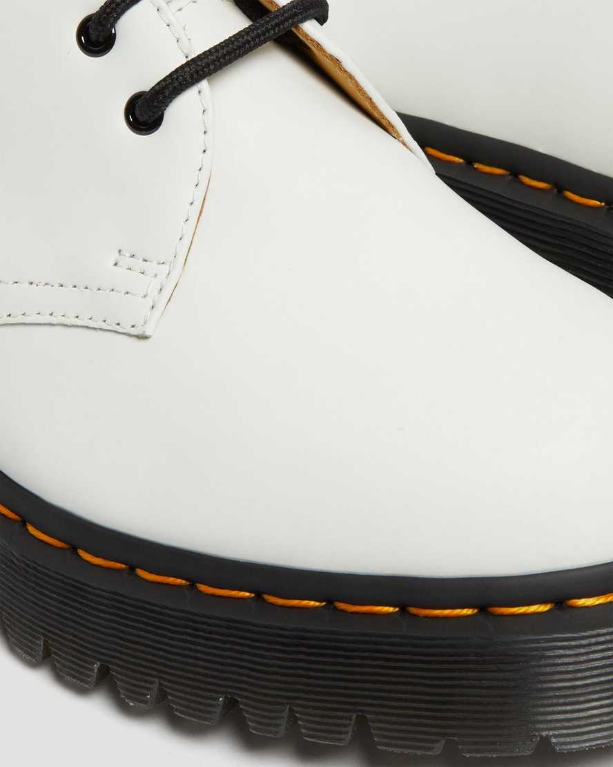 Dr Martens 1461 Bex Smooth Leather Women Oxfords Shoes White | 19YQHWBRI