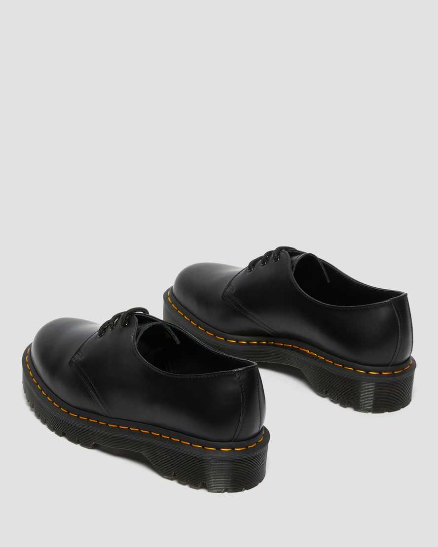 Dr Martens 1461 Bex Smooth Leather Women Oxfords Shoes Black | 60IYETAUX