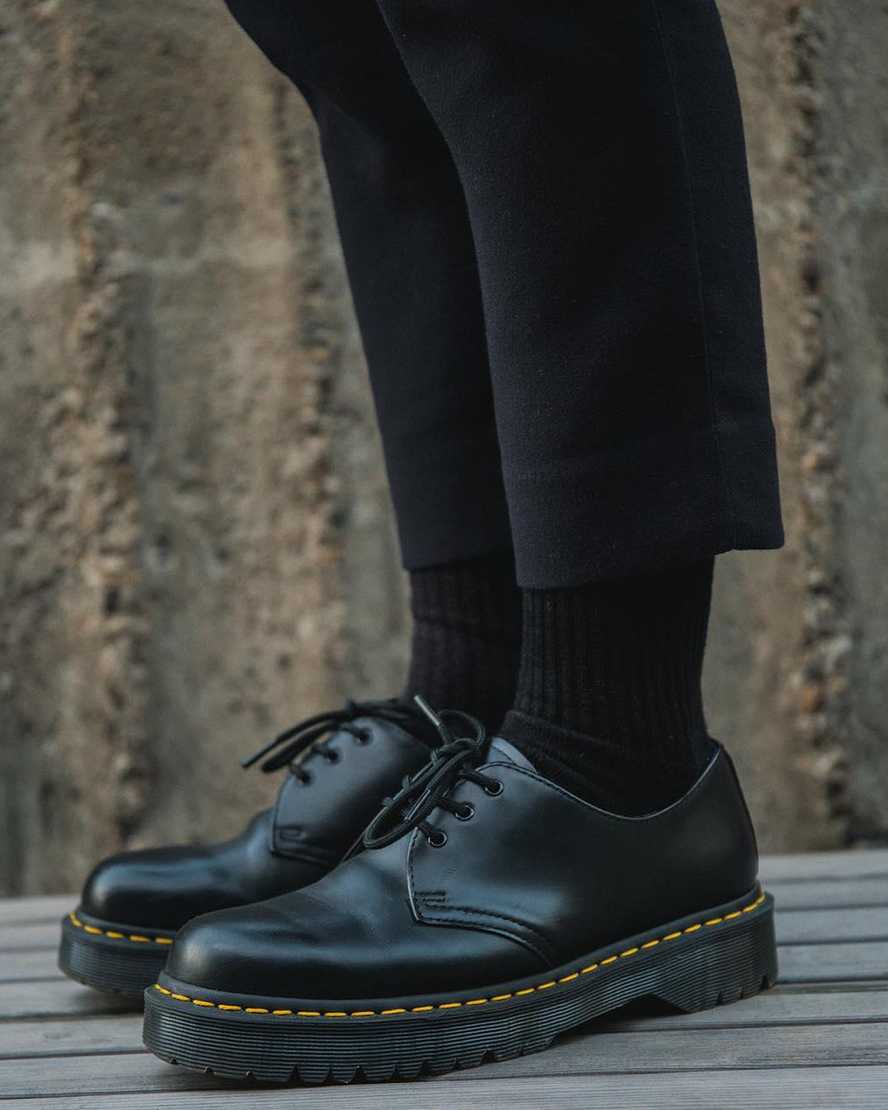 Dr Martens 1461 Bex Smooth Leather Women Oxfords Shoes Black | 60IYETAUX