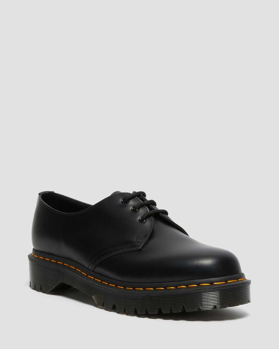 Dr Martens 1461 Bex Smooth Leather Women Oxfords Shoes Black | 60IYETAUX