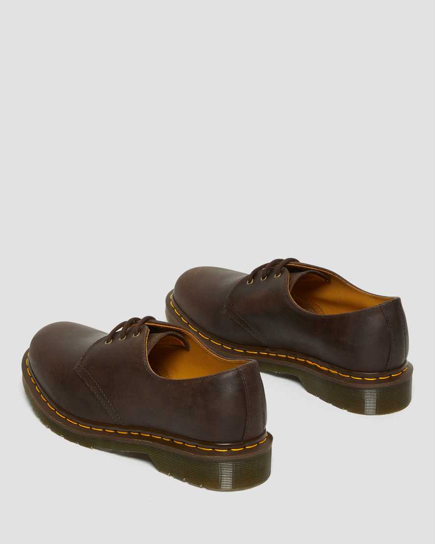 Dr Martens 1461 Crazy Horse Leather Men Oxfords Shoes Brown | 57JPCIQHA