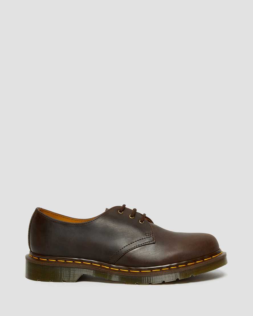 Dr Martens 1461 Crazy Horse Leather Men Oxfords Shoes Brown | 57JPCIQHA