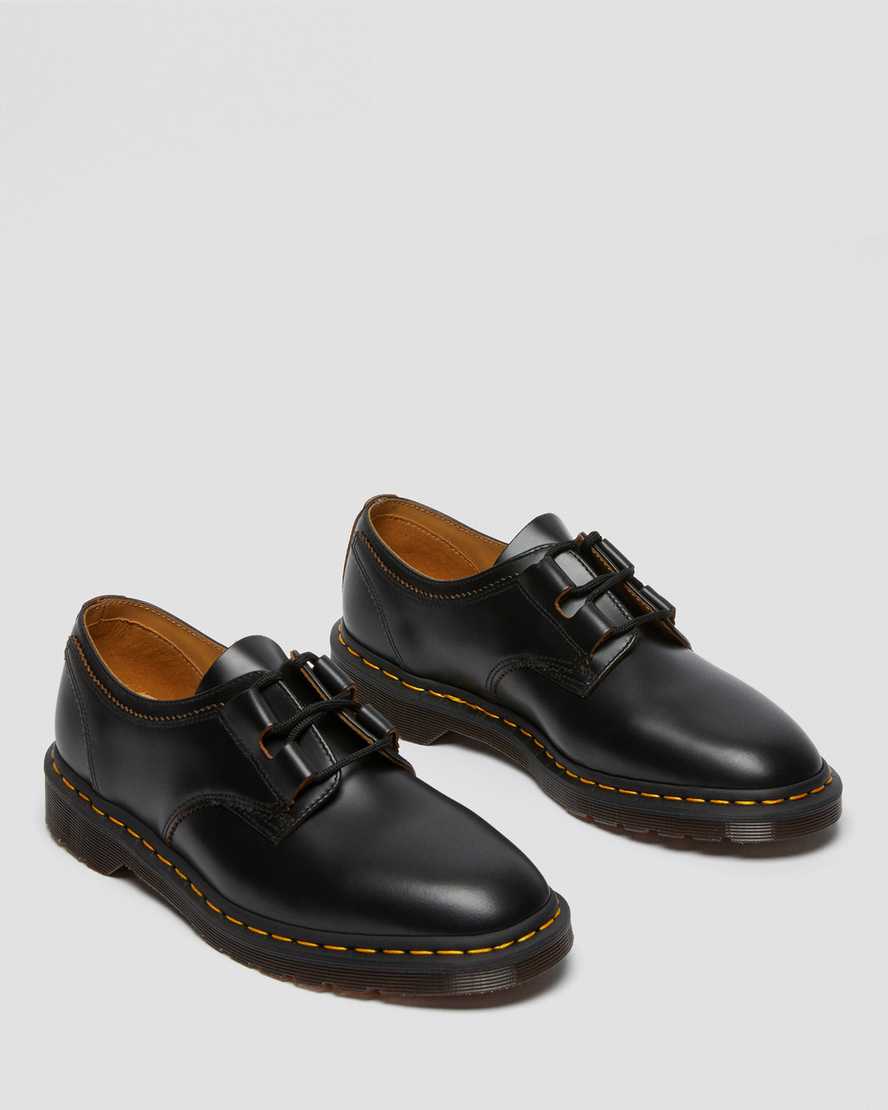 Dr Martens 1461 Ghillie Leather Women Oxfords Shoes Black | 36MCJRDBY