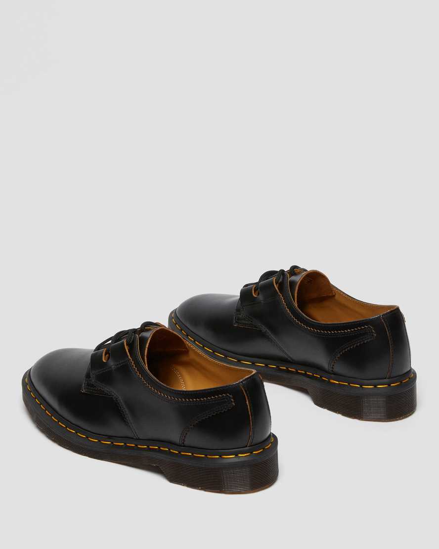 Dr Martens 1461 Ghillie Leather Women Oxfords Shoes Black | 36MCJRDBY