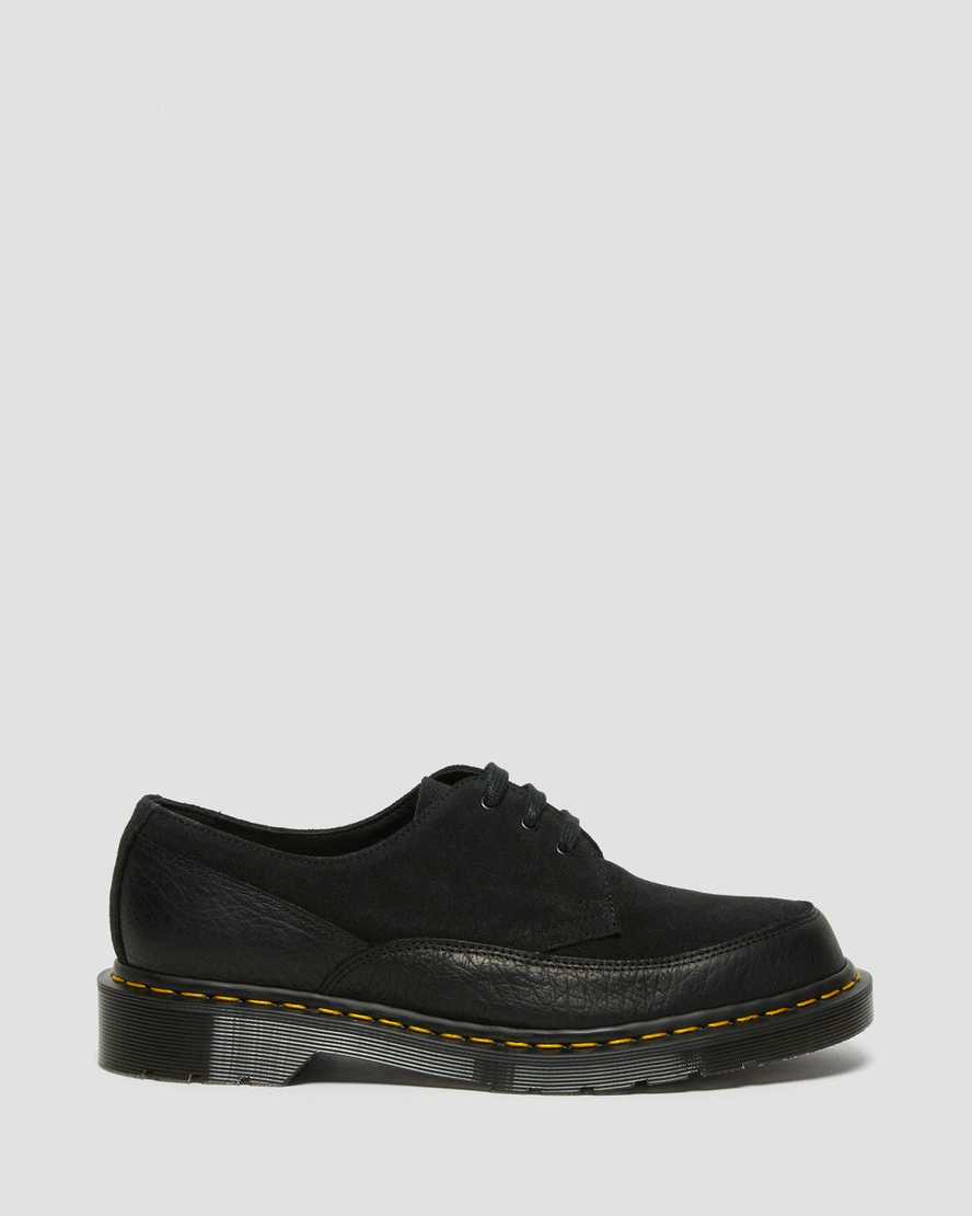 Dr Martens 1461 Guard Made in England Leather Men Oxfords Shoes Black | 30TRWXEND