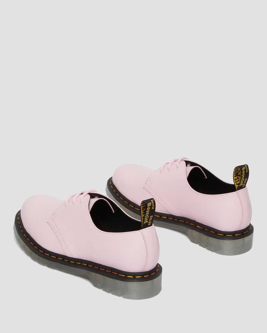 Dr Martens 1461 Iced Smooth Leather Women Oxfords Shoes Pale Pink | 05IVLHFYM