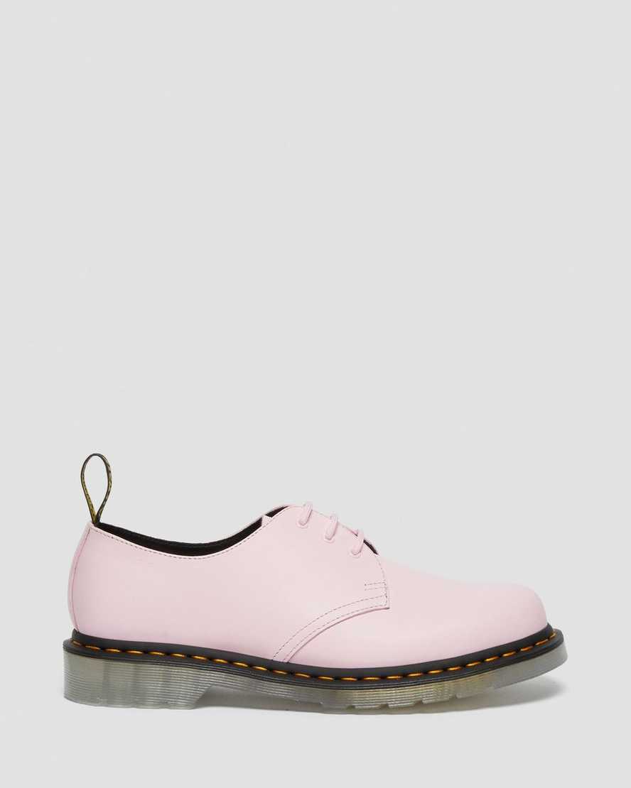 Dr Martens 1461 Iced Smooth Leather Women Oxfords Shoes Pale Pink | 05IVLHFYM