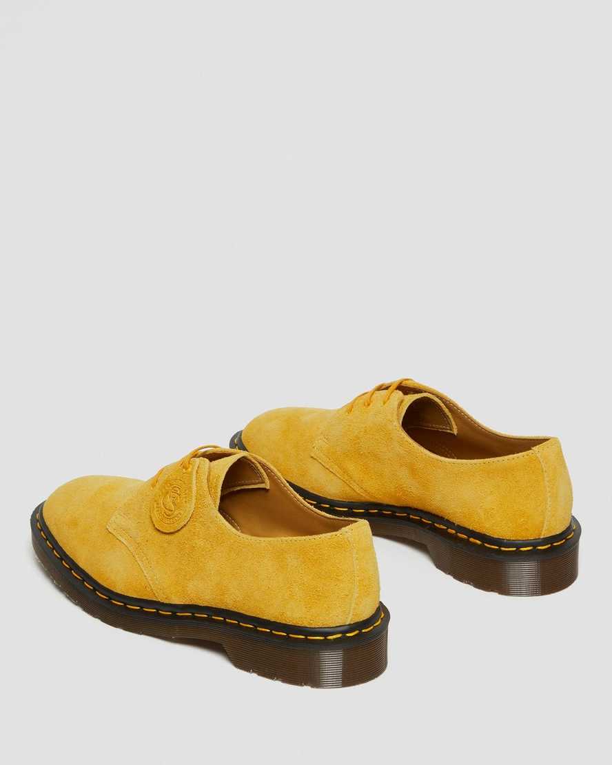 Dr Martens 1461 Made In England Suede Men Oxfords Shoes Yellow | 06SUKVPXZ 