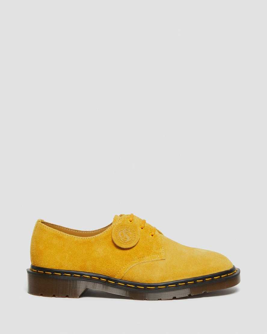 Dr Martens 1461 Made In England Suede Men Oxfords Shoes Yellow | 06SUKVPXZ 