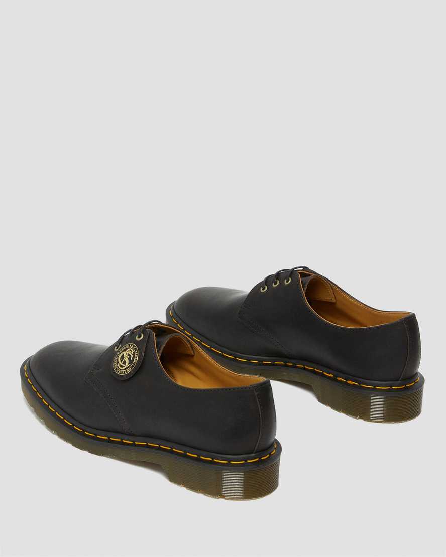 Dr Martens 1461 Made in England Classic Oil Leather Women Oxfords Shoes Black | 81IABDZGE