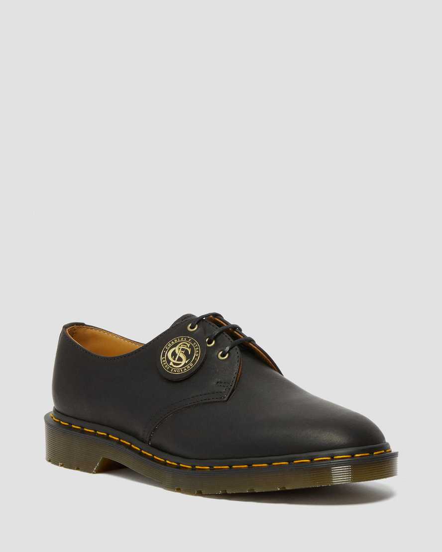 Dr Martens 1461 Made in England Classic Oil Leather Women Oxfords Shoes Black | 81IABDZGE