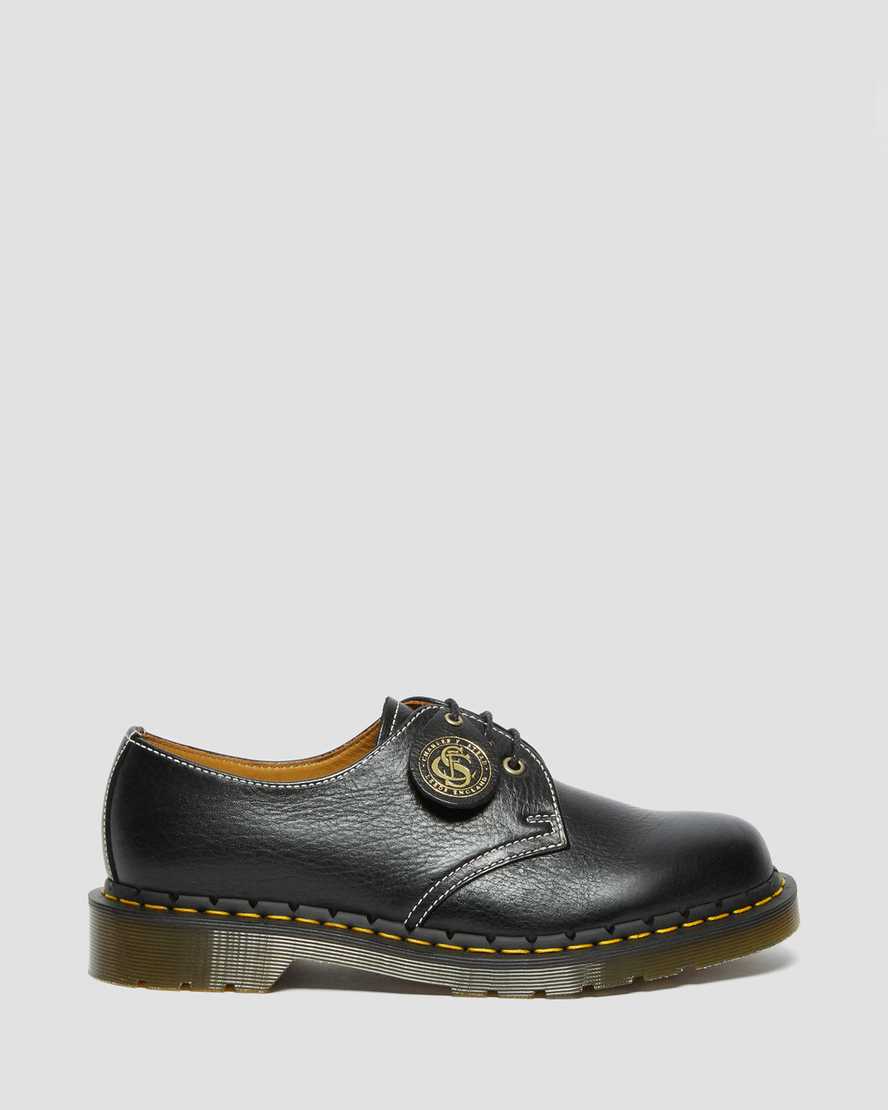 Dr Martens 1461 Made in England Classic Leather Women Oxfords Shoes Black | 47IVRYCJD