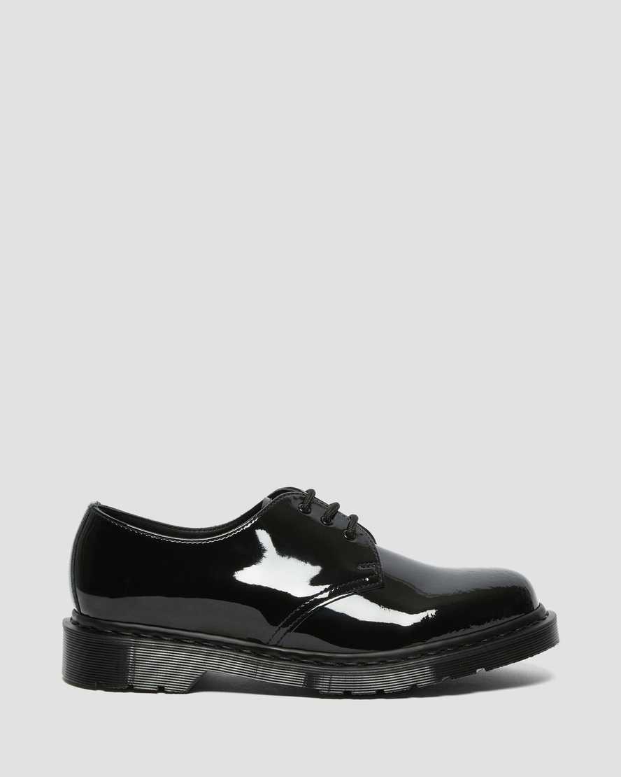 Dr Martens 1461 Made in England Mono Patent Leather Men Oxfords Shoes Black | 96CWARQGU