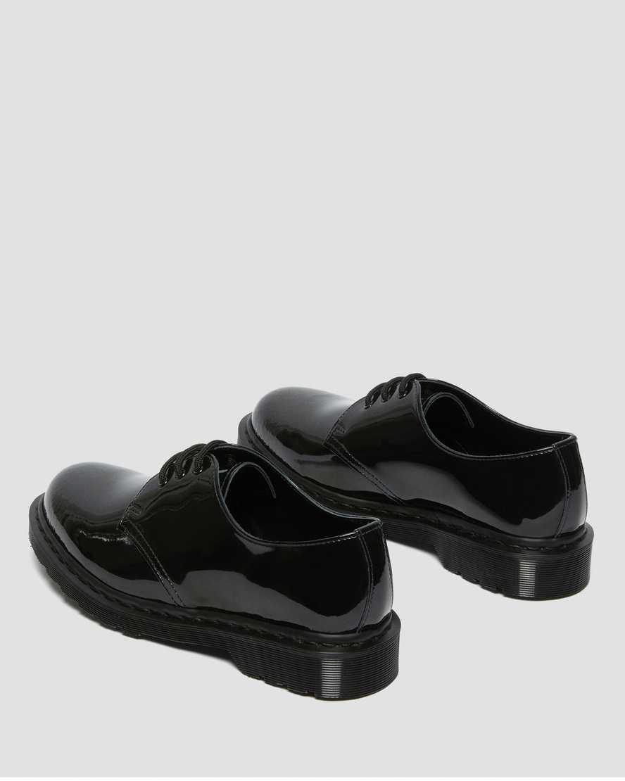 Dr Martens 1461 Made in England Mono Patent Leather Men Oxfords Shoes Black | 96CWARQGU