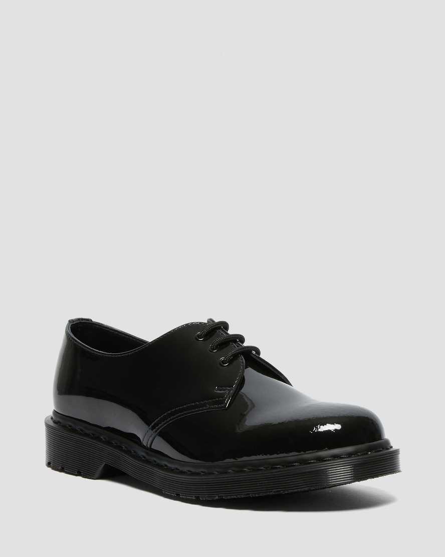 Dr Martens 1461 Made in England Mono Patent Leather Men Oxfords Shoes Black | 96CWARQGU