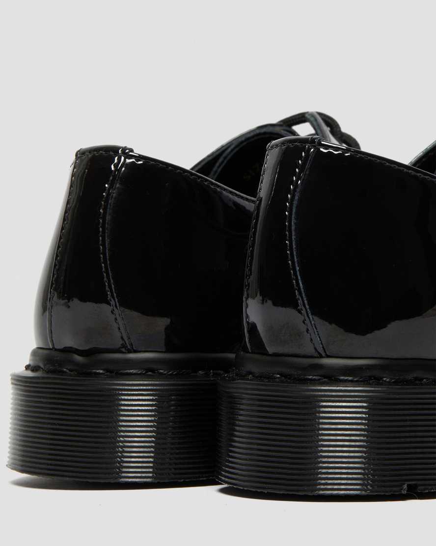 Dr Martens 1461 Made in England Mono Patent Leather Women Patent Shoes Black | 04ALGKXJD