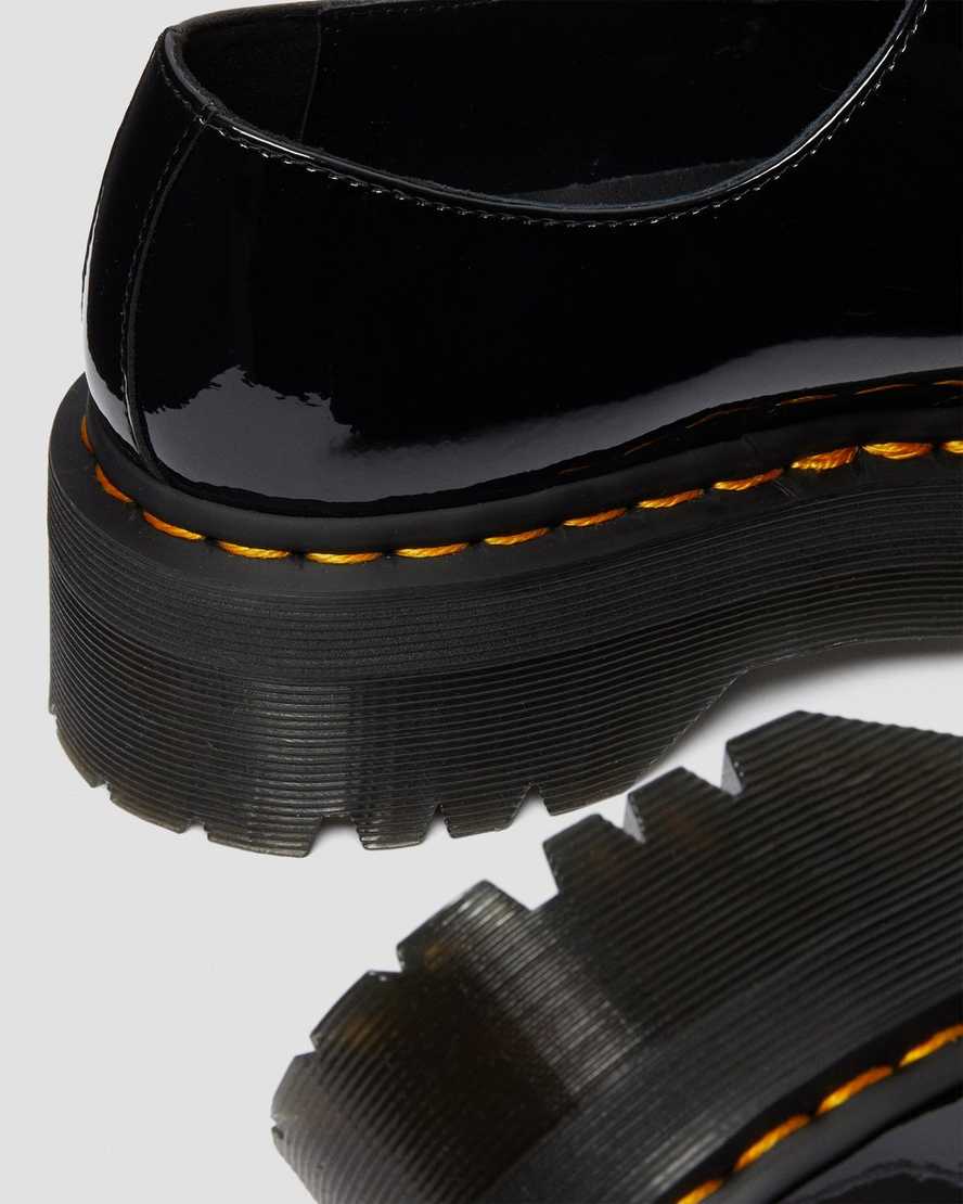 Dr Martens 1461 Patent Leather Platform Women Patent Shoes Black | 79QFZGNPS