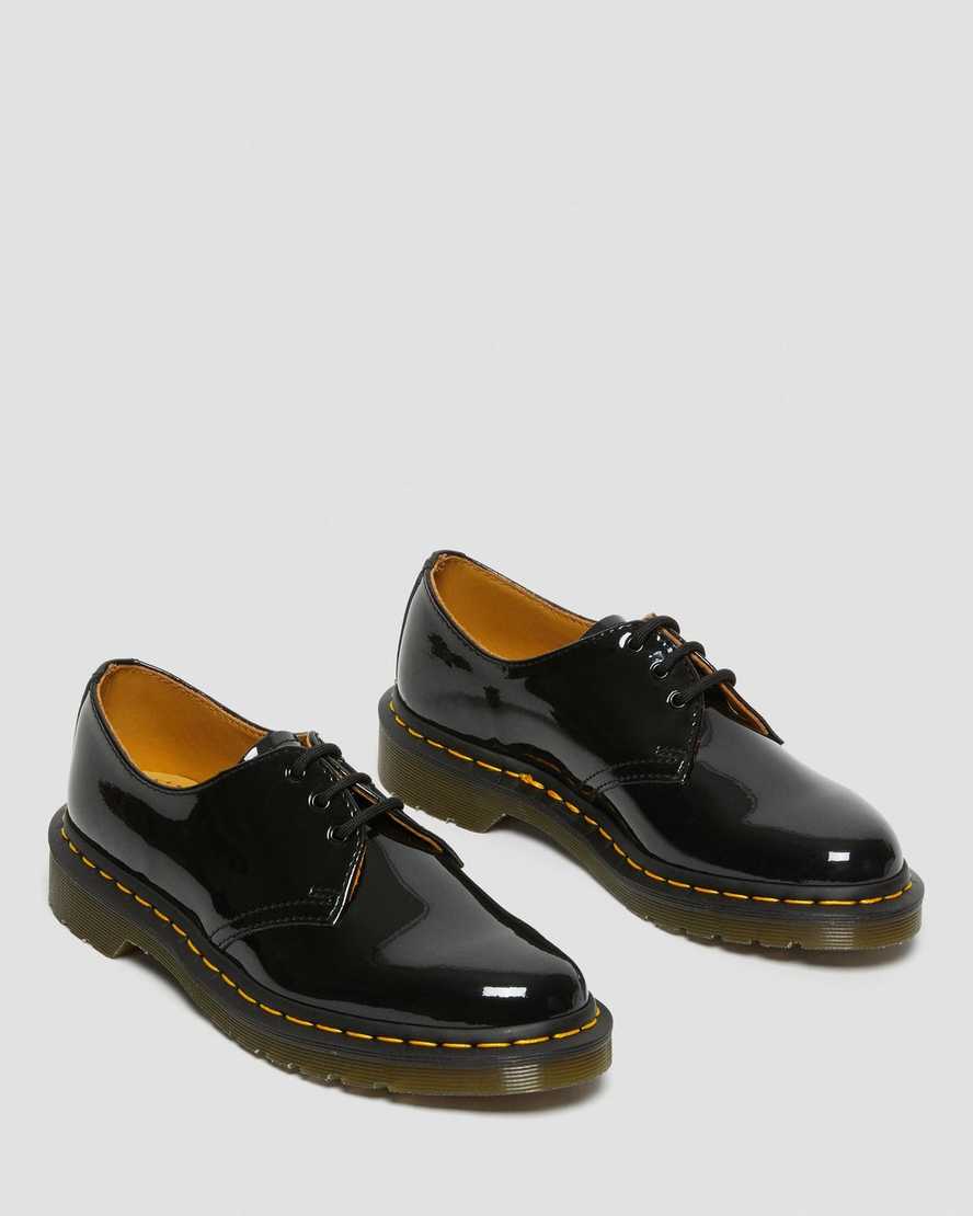 Dr Martens 1461 Patent Leather Women Patent Shoes Black | 74UVJBMWK