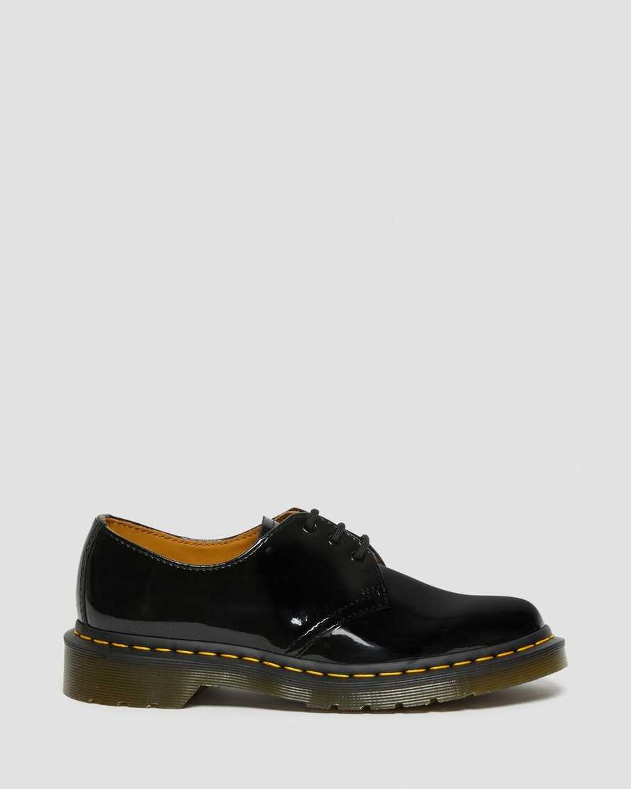 Dr Martens 1461 Patent Leather Women Patent Shoes Black | 74UVJBMWK