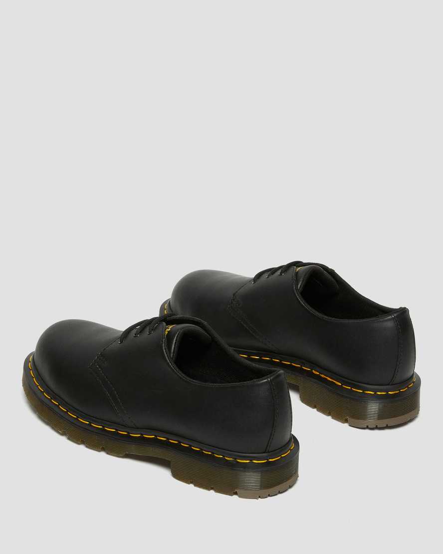 Dr Martens 1461 Slip Resistant Steel Toe Women Oxfords Shoes Black | 30ZHQMGBV