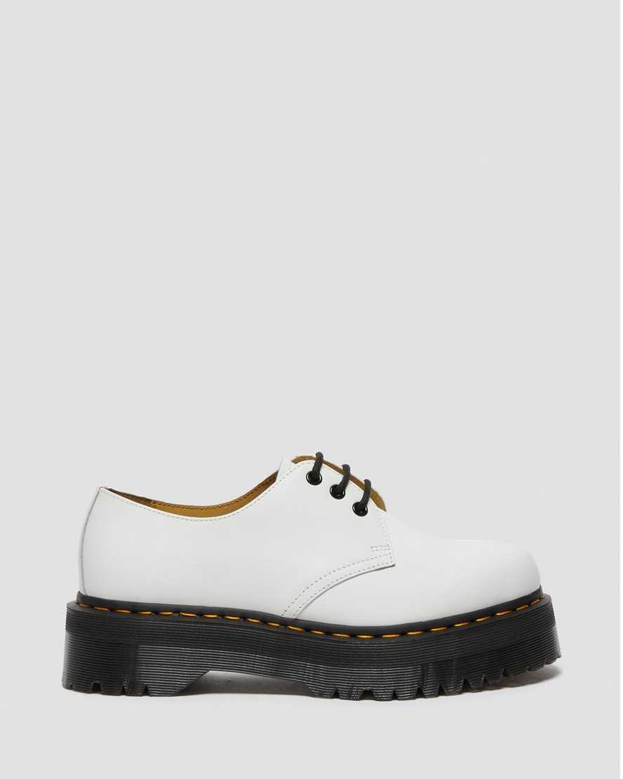 Dr Martens 1461 Smooth Leather Men Oxfords Shoes White | 03OGKPCJR