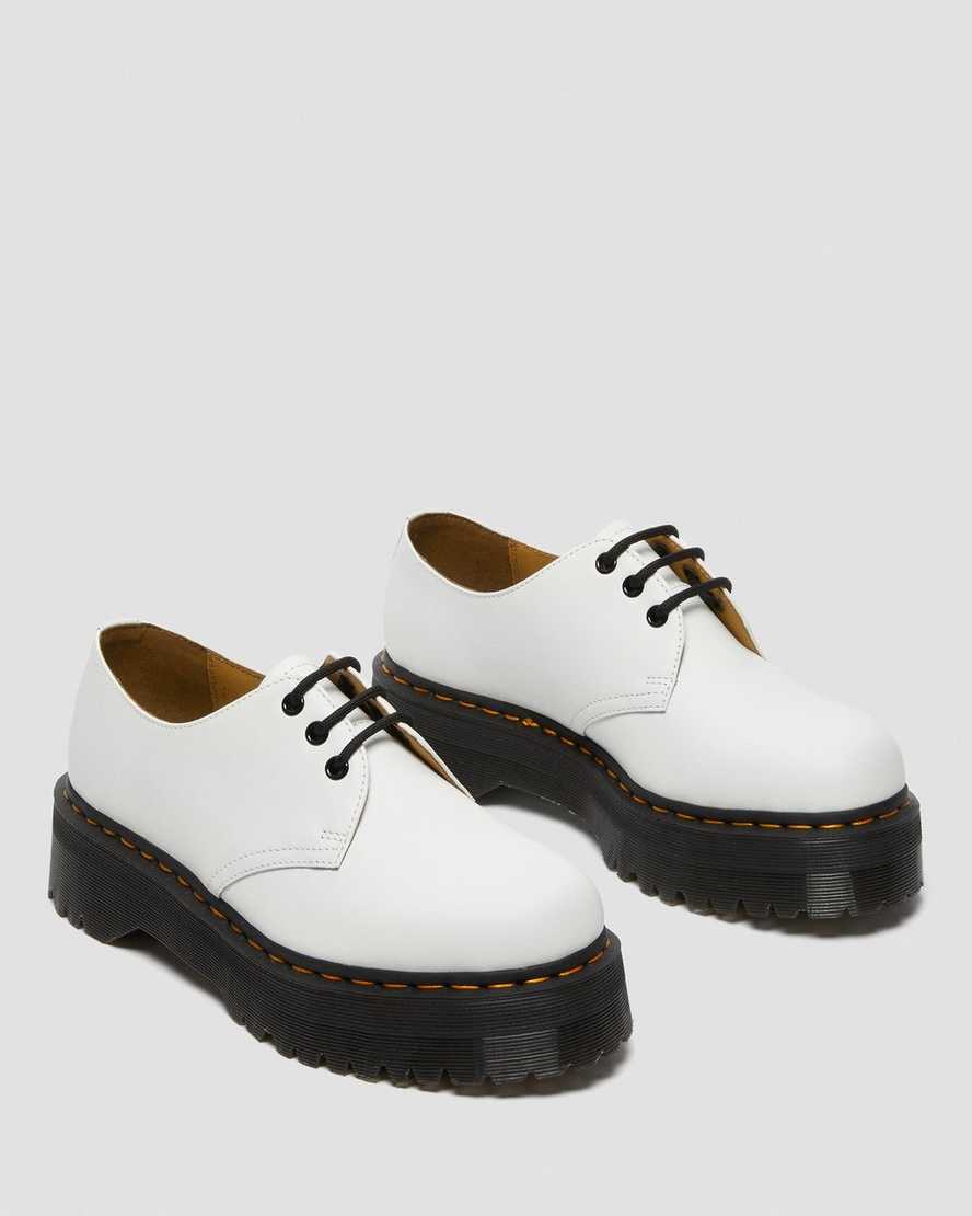 Dr Martens 1461 Smooth Leather Men Oxfords Shoes White | 03OGKPCJR