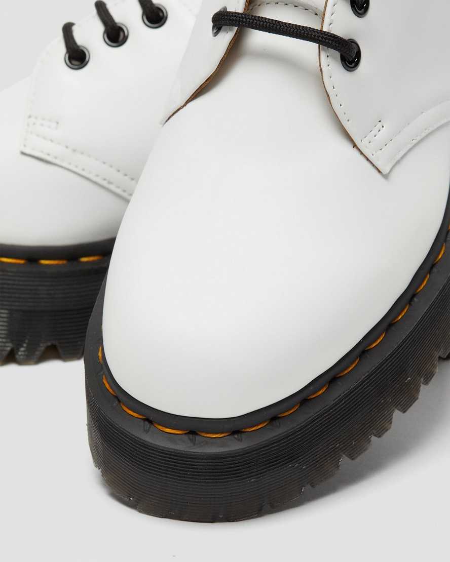 Dr Martens 1461 Smooth Leather Men Oxfords Shoes White | 03OGKPCJR