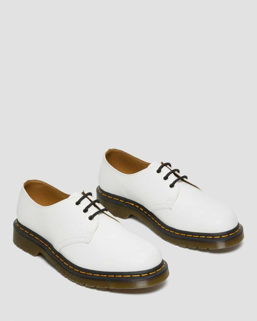 Dr Martens 1461 Smooth Leather Women Oxfords Shoes White | 96YOVLNHX