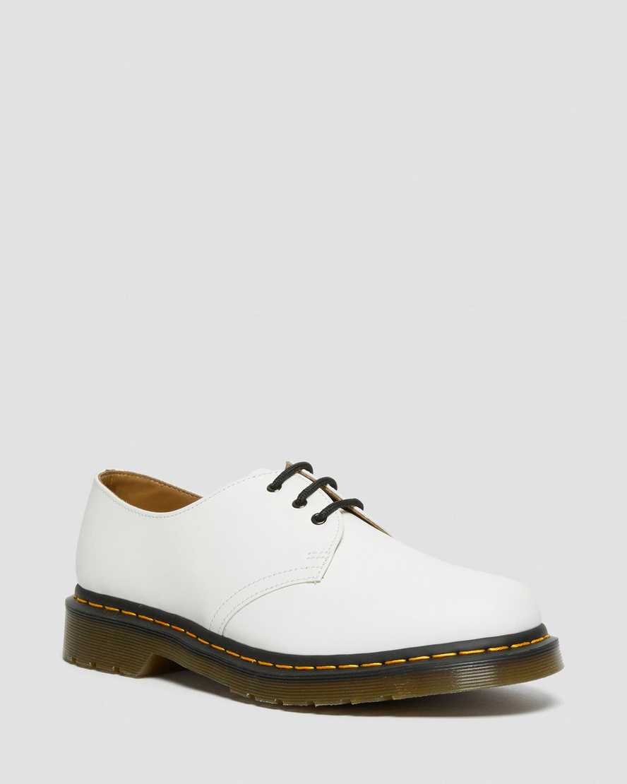 Dr Martens 1461 Smooth Leather Women Oxfords Shoes White | 96YOVLNHX