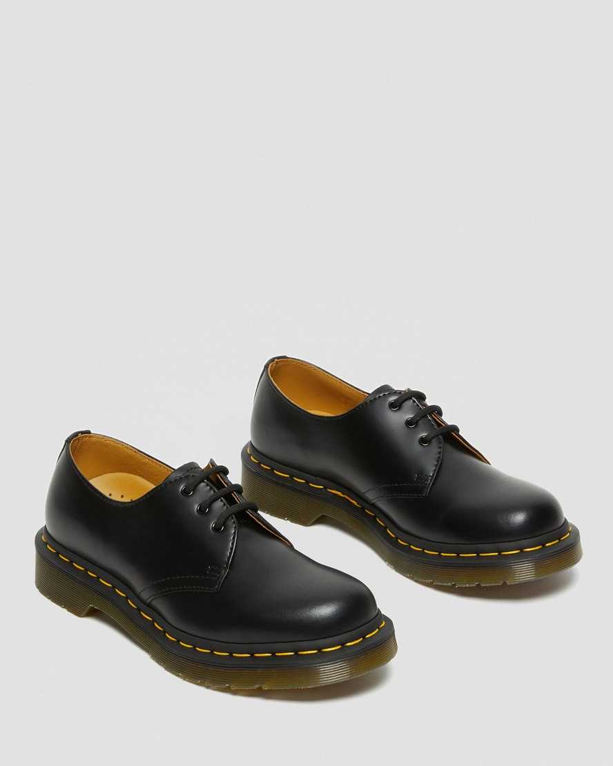 Dr Martens 1461 Smooth Leather Women Oxfords Shoes Black | 26MYQFNLS