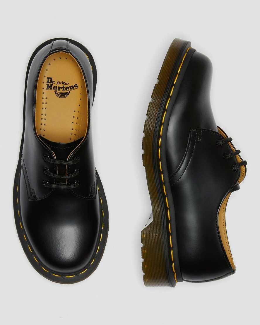 Dr Martens 1461 Smooth Leather Women Oxfords Shoes Black | 26MYQFNLS