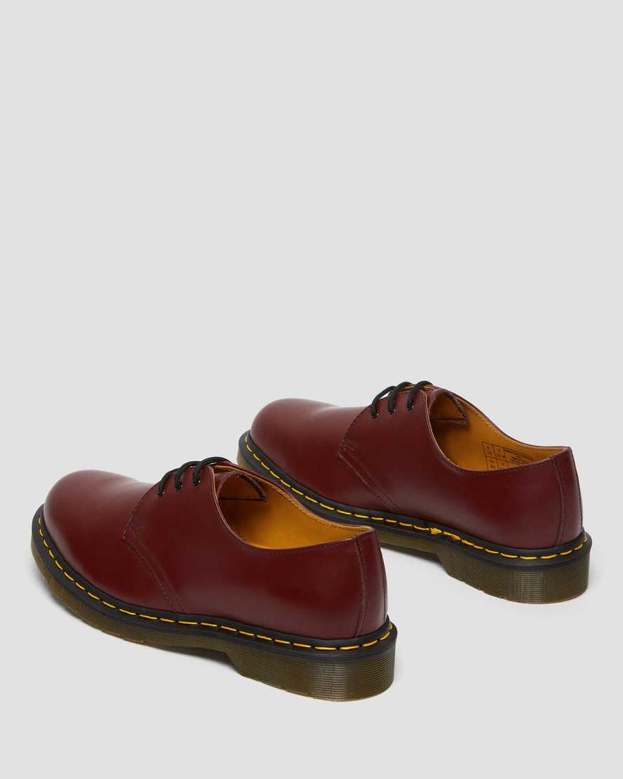 Dr Martens 1461 Smooth Leather Women Oxfords Shoes Cherry Red | 31OMFDIBX