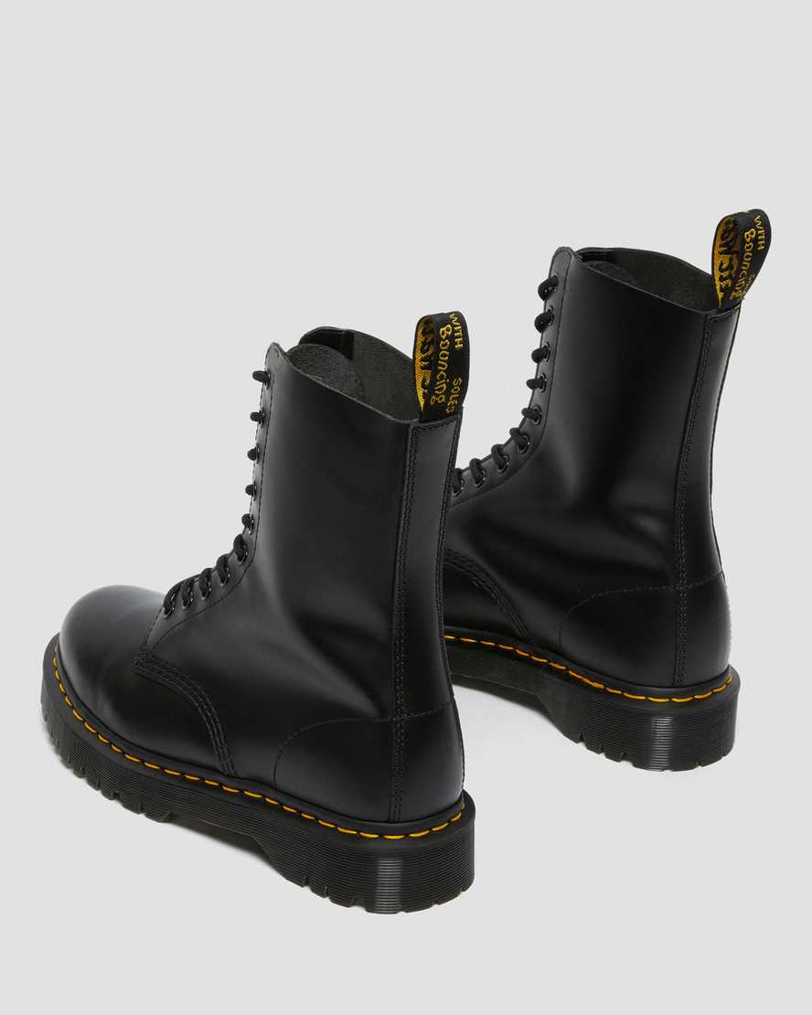 Dr Martens 1490 Bex Smooth Leather Men Mid Calf Boots Black | 15SCAGOTV