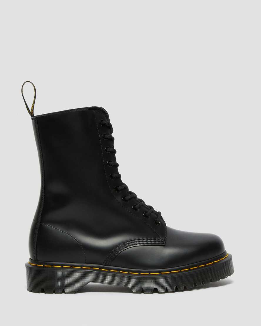 Dr Martens 1490 Bex Smooth Leather Men Mid Calf Boots Black | 15SCAGOTV