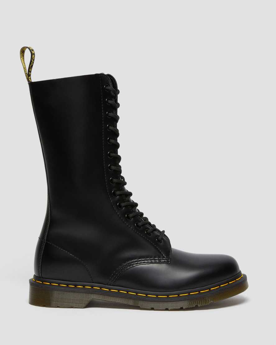 Dr Martens 1914 Smooth Leather Men Lace Up Boots Black | 60WBVFNUZ