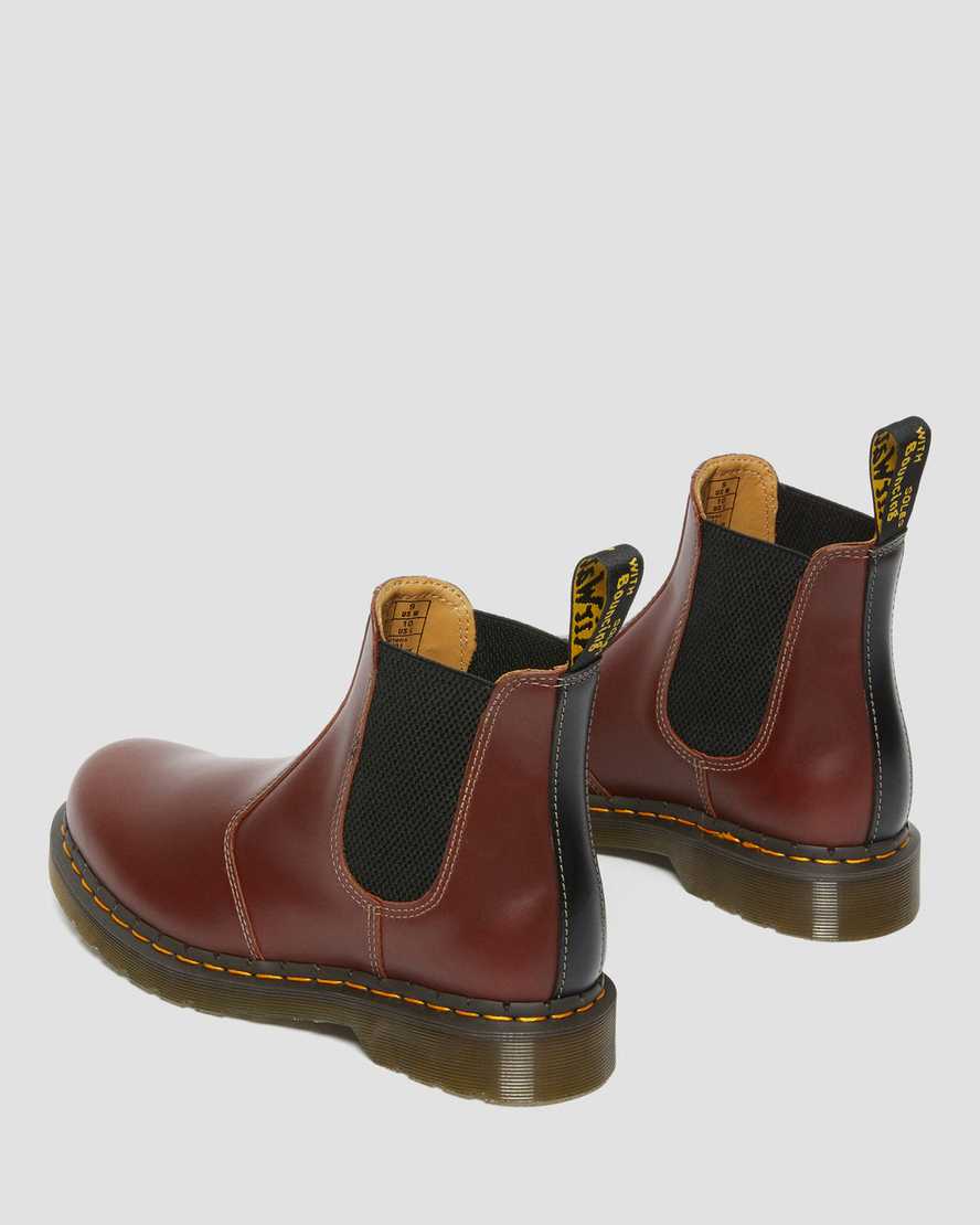 Dr Martens 2976 Abruzzo Leather Men Ankle Boots Brown Black | 74PLIFKXA