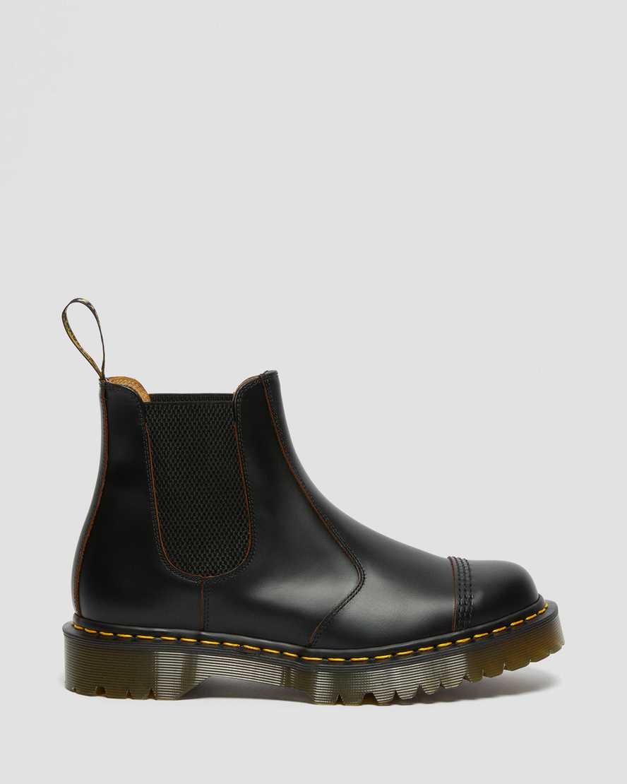 Dr Martens 2976 Bex Made in England Toe Cap Men Ankle Boots Black | 51JMKYFHU