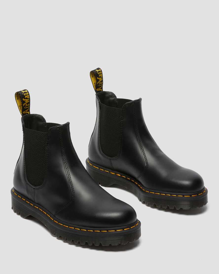 Dr Martens 2976 Bex Smooth Leather Men Ankle Boots Black | 62URTDXWZ