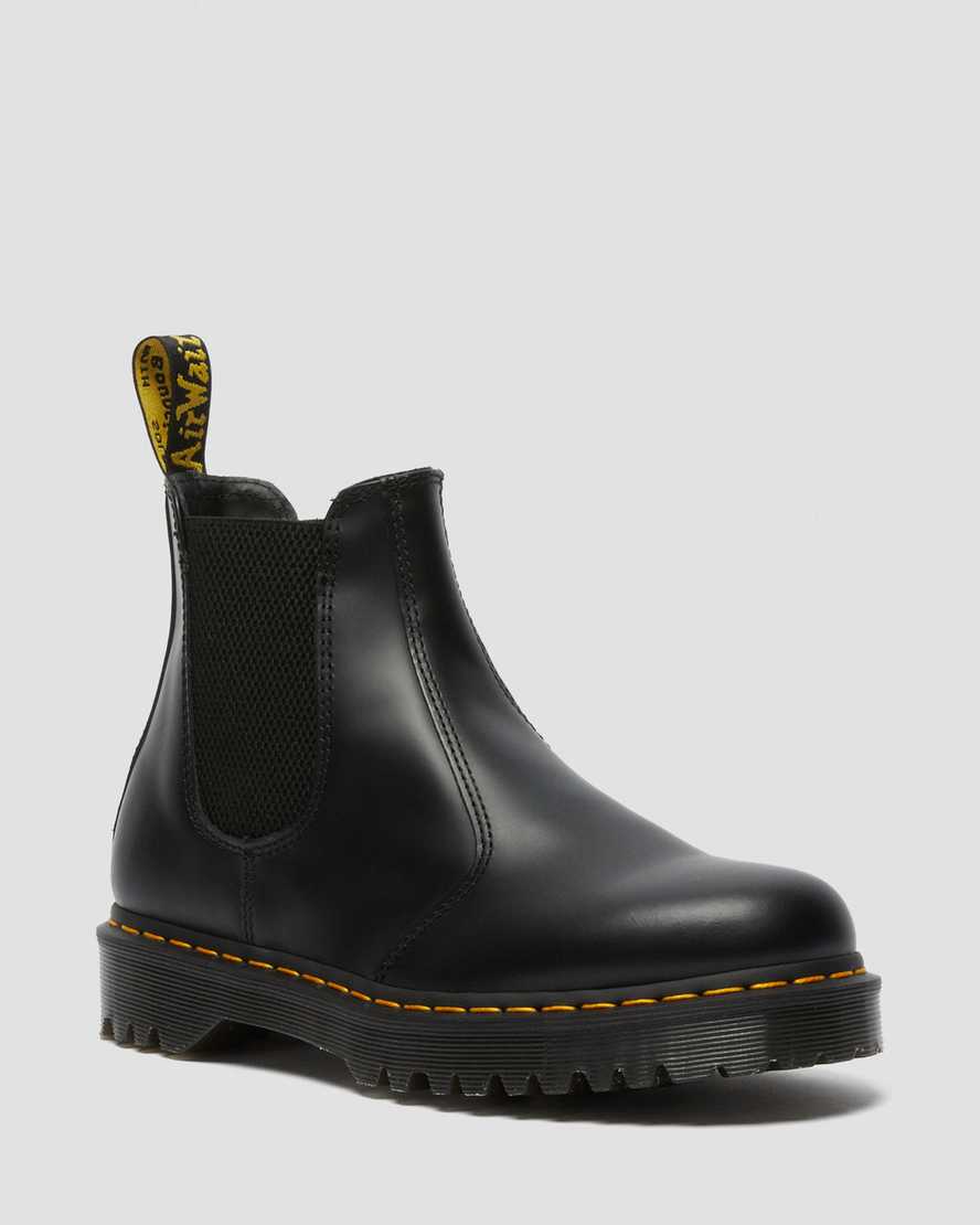 Dr Martens 2976 Bex Smooth Leather Men Chelsea Boots Black | 43XYWNRAJ