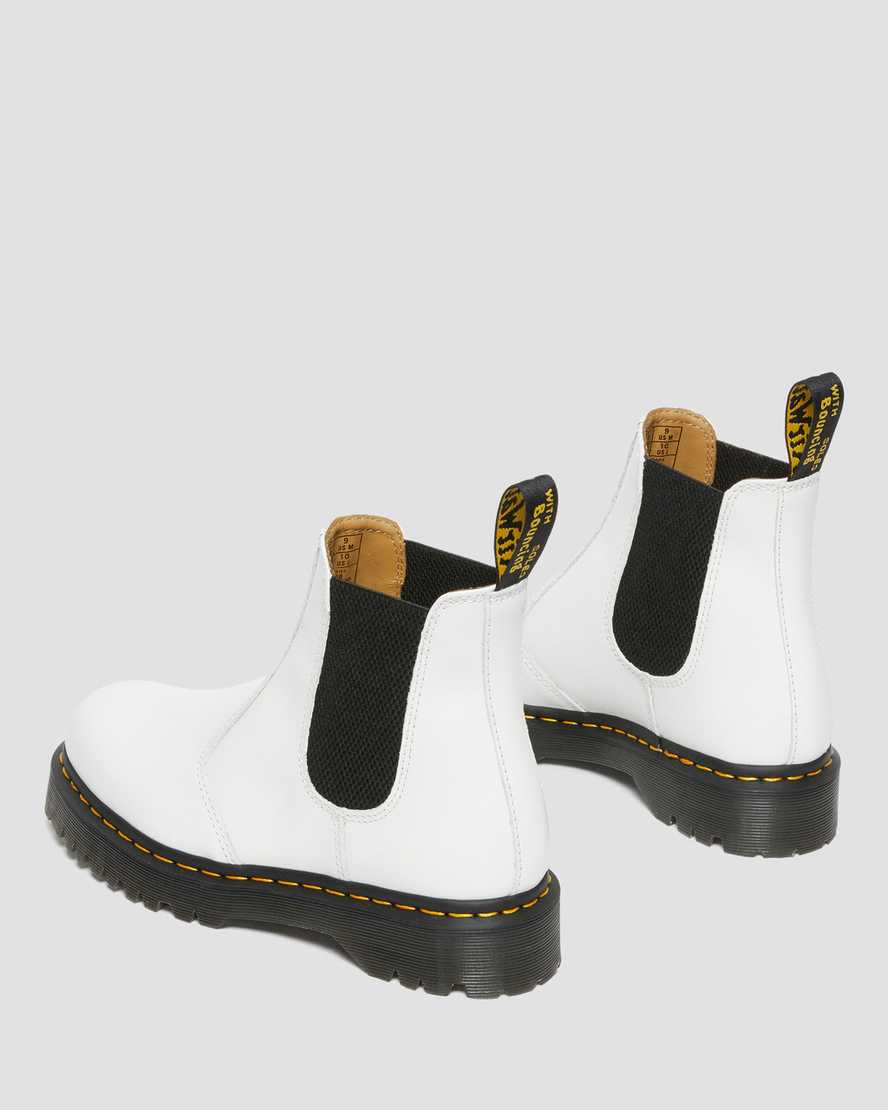 Dr Martens 2976 Bex Smooth Leather Women Chelsea Boots White | 30GYXALTJ